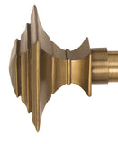 Sahara drapery architecture finial in matte gold