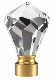 Crystal Diamond Finial