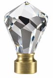 Crystal Diamond Finial
