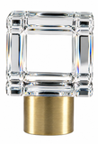 Crystal Square Finial