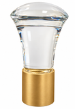 Crystal Trumpet Finial