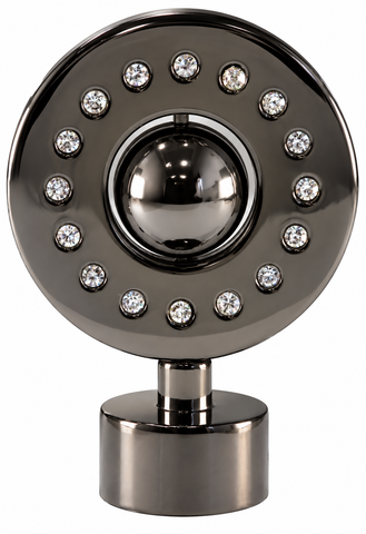 Disk with Acrylic Bling Finial