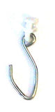 Hospital Hook with Glide and Wheel for Non-Bendable Aluminum Track